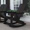 Flash Furniture Black Modern Poly Resin Adirondack Rocking Chair JJ-C14709-BK-GG - alternate 1